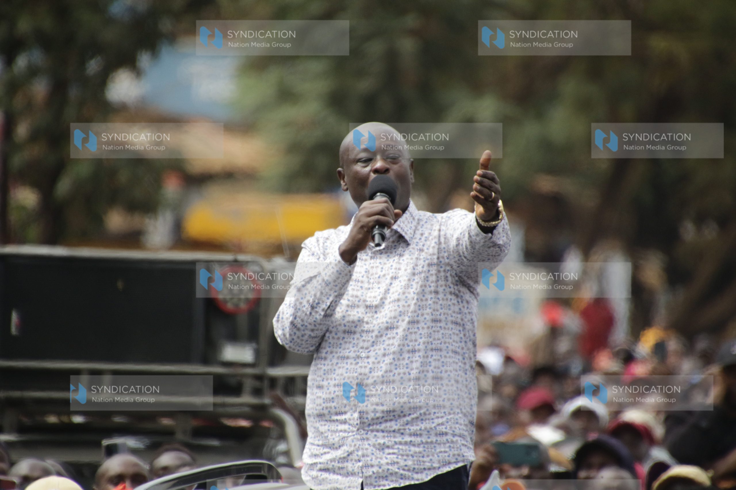 Deputy President Rigathi Gachagua addresses wananchi at Kagio