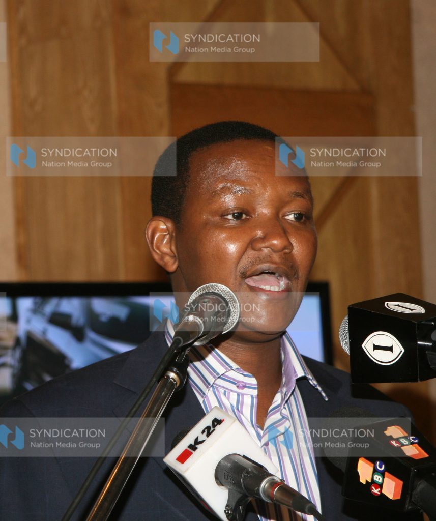 Managing Editor, Passion Magazine Alfred Mutua gives speech