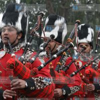 Singers sing during the promulgation of the new constitution ceremony