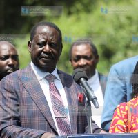 Azimio leaders lead by Raila Odinga and Martha Karua address media