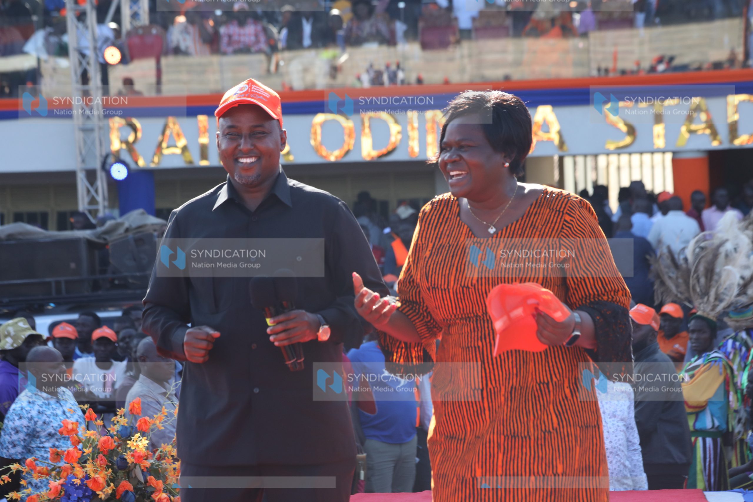 ODM national chairperson Gladys Wanga and National Assembly Minority Whip Junet Mohamed