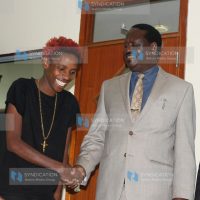 Former Prime Minister Raila Odinga meets comedian Eric Omondi