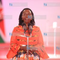 Martha Karua address believers at Jesus Teaching Ministry in Donholm