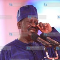 Raila Odinga address believers at Jesus Teaching Ministry in Donholm