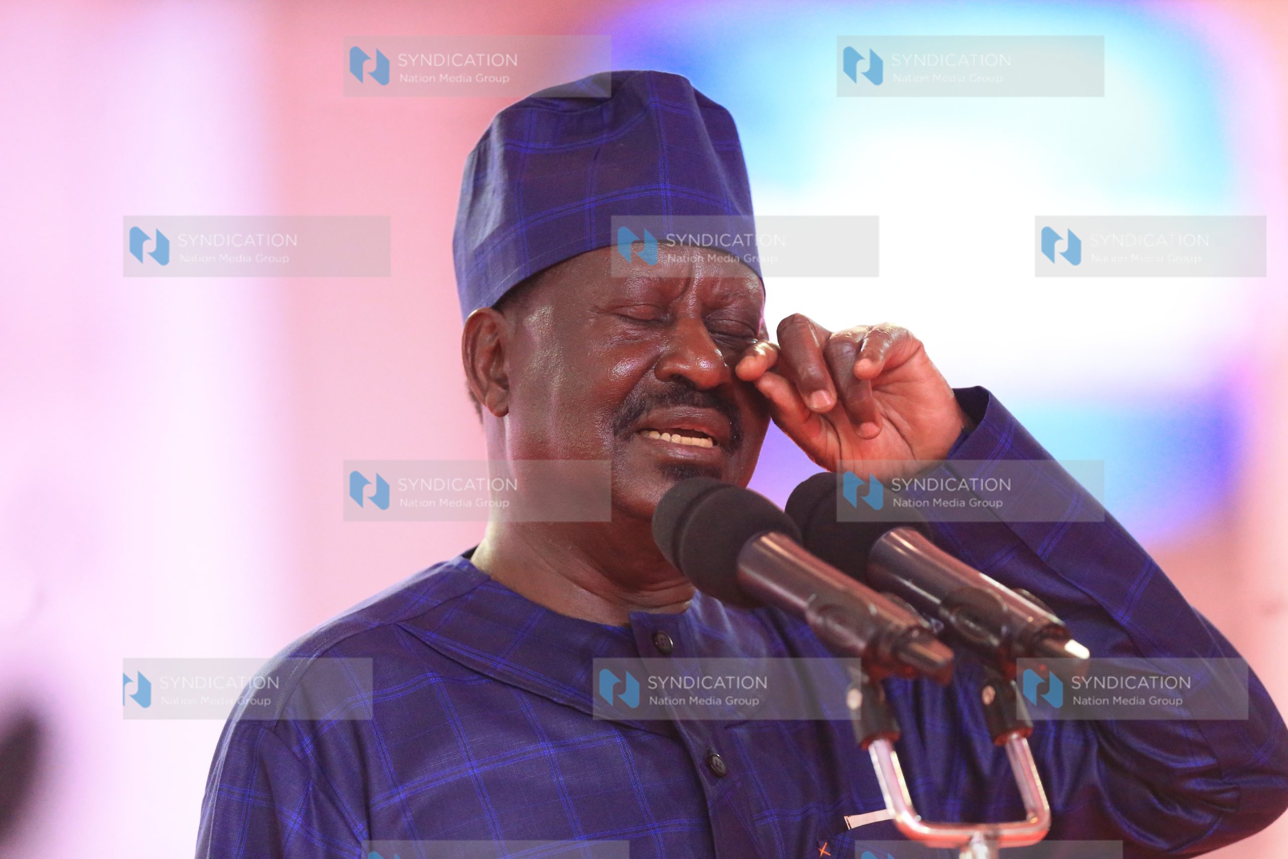 Raila Odinga address believers at Jesus Teaching Ministry in Donholm