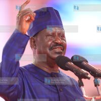 Raila Odinga address believers at Jesus Teaching Ministry in Donholm