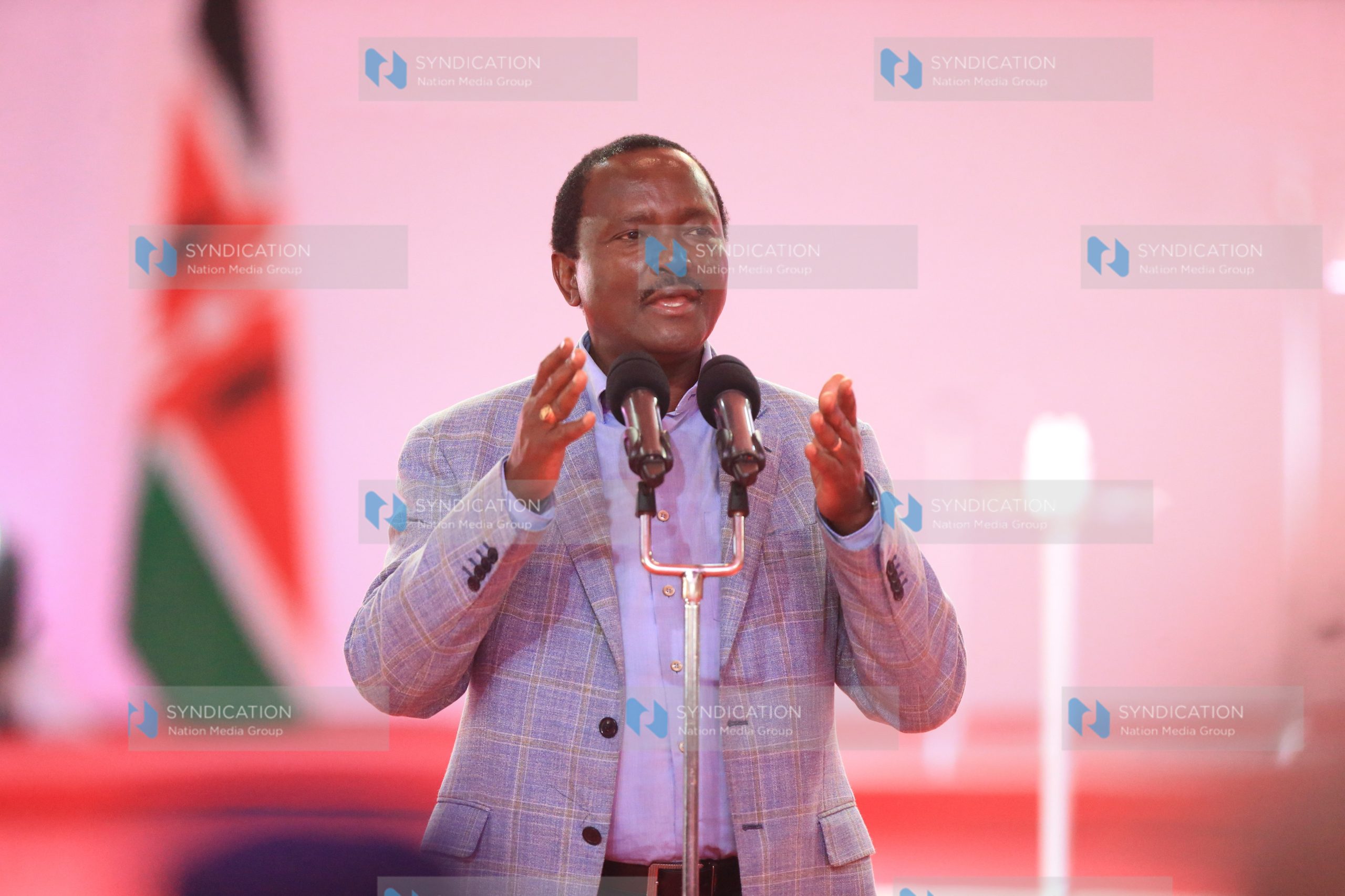 Wiper Party leader Kalonzo Musyoka address believers