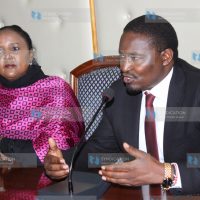 Devolution Counterpart Mwangi Kiunjuri at Foreign Affairs Ministry offices