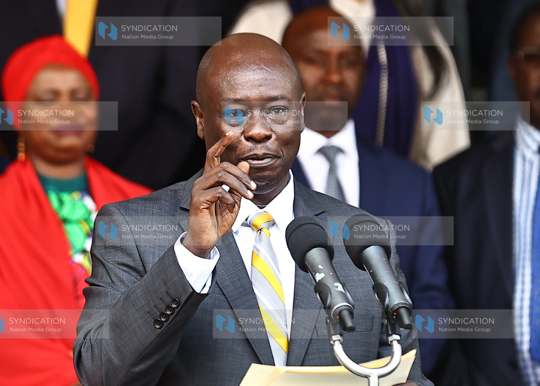 Deputy President Rigathi Gachagua address media