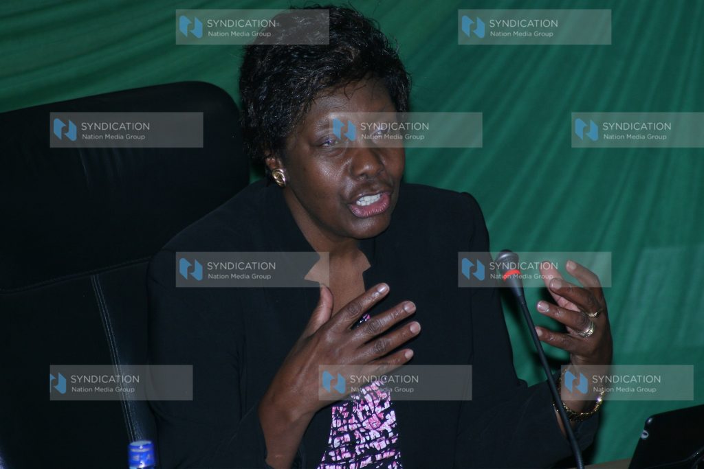 Land Housing and urban development secretary nominee Charity Ngilu
