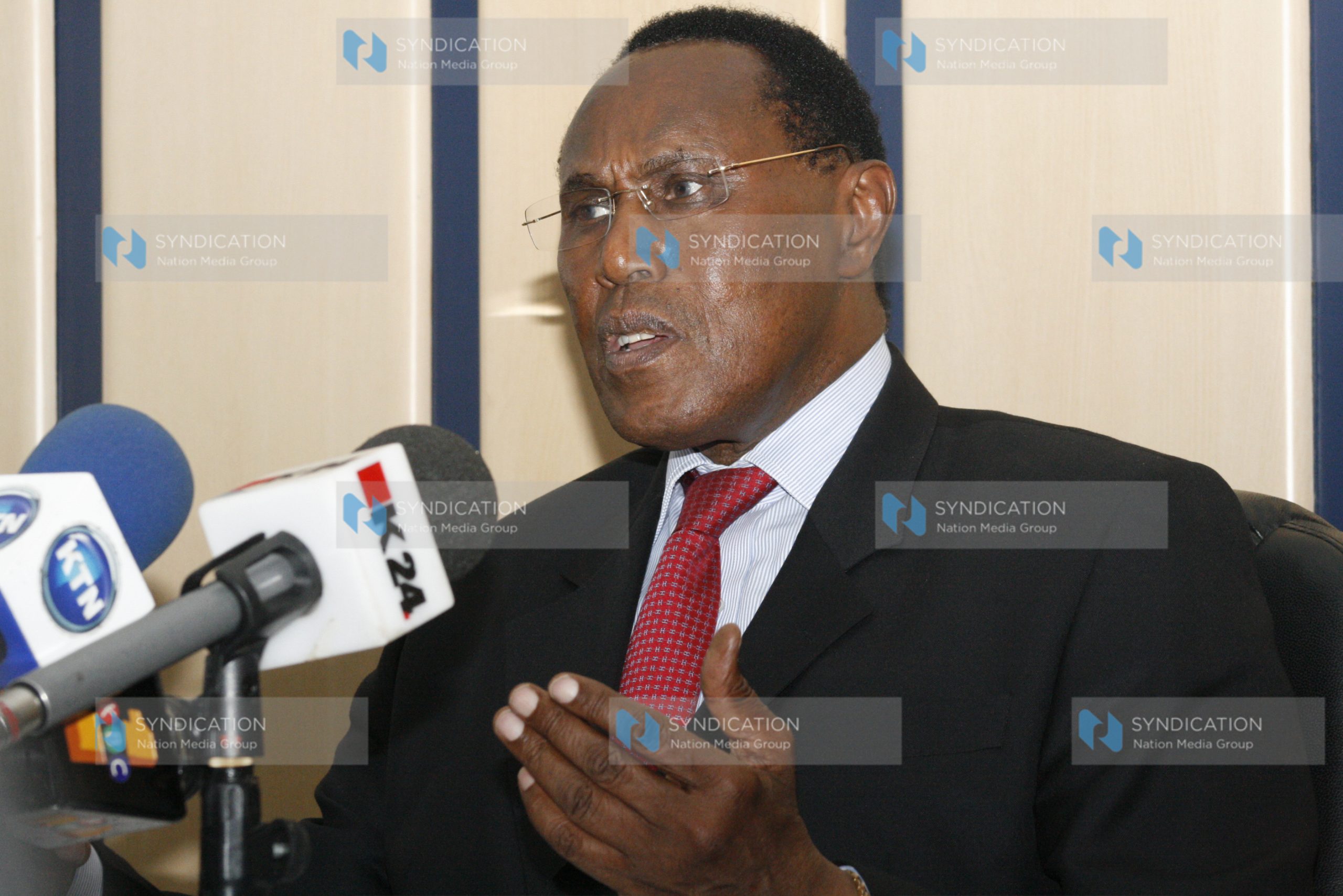 The minister for internal security, George Saitoti