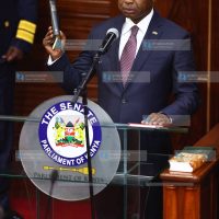 Incoming Senate Speaker Amason Kingi