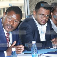 Senators Moses Wetangula, Hassan Omar, and Beatrice Elachi