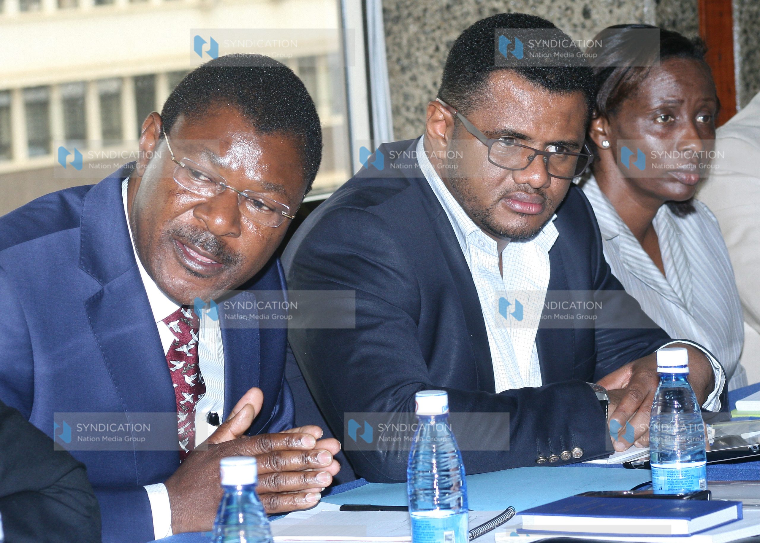 Senators Moses Wetangula, Hassan Omar, and Beatrice Elachi