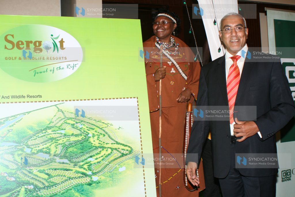 The minister for tourism Najib Balala launches upcoming Sergoit Golf and wildlife resort