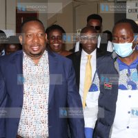 Wiper leader Kalonzo Musyoka with former Nairobi Governor Mike Sonko