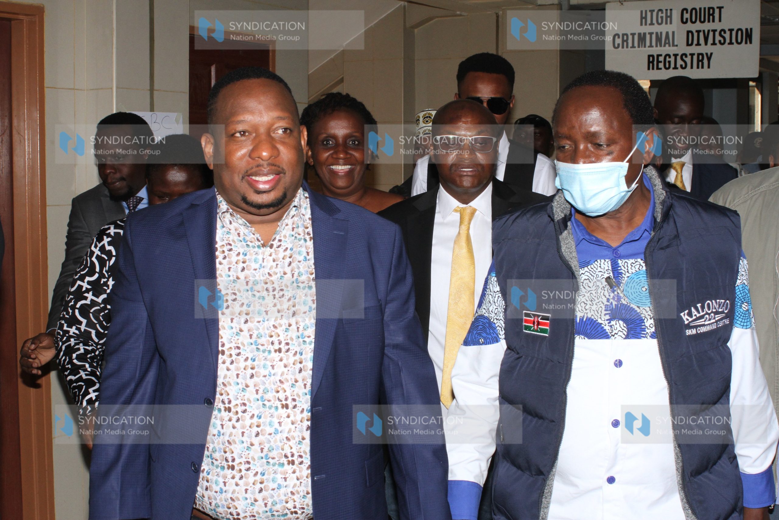 Wiper leader Kalonzo Musyoka with former Nairobi Governor Mike Sonko