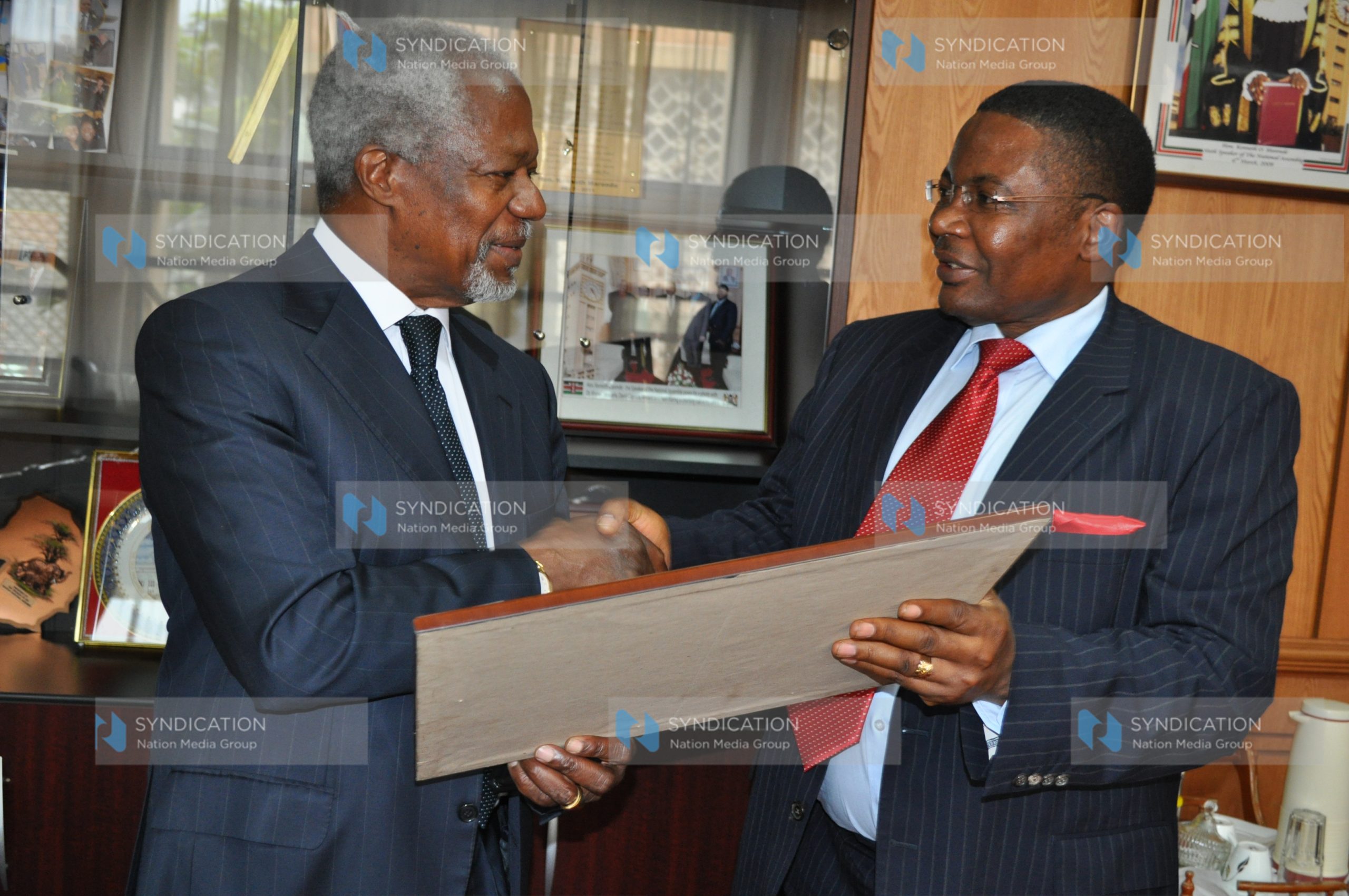 Chief Mediator Kofi Annan meets Speaker Kenneth Marende