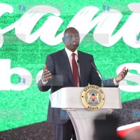 President William Ruto addresses when he Hosted Harambee stars team