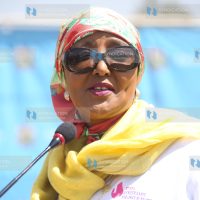 Sports CS Amina Mohamed address a congregation