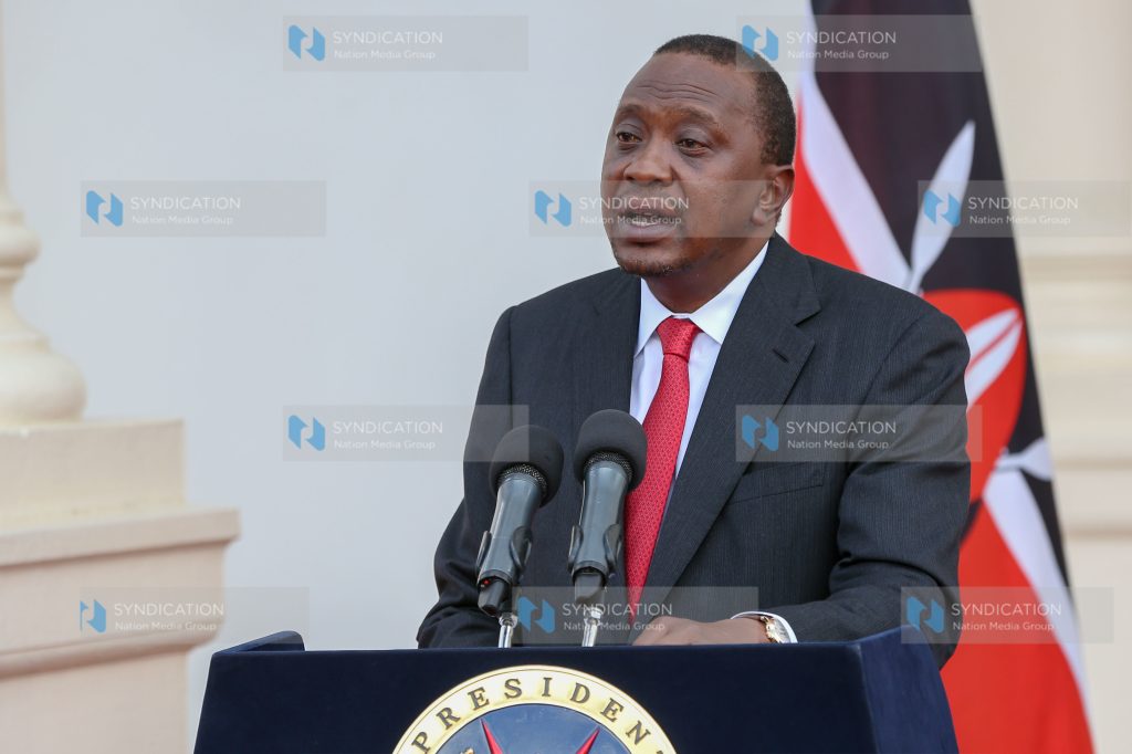 President Uhuru Kenyatta together with Deputy President William Ruto