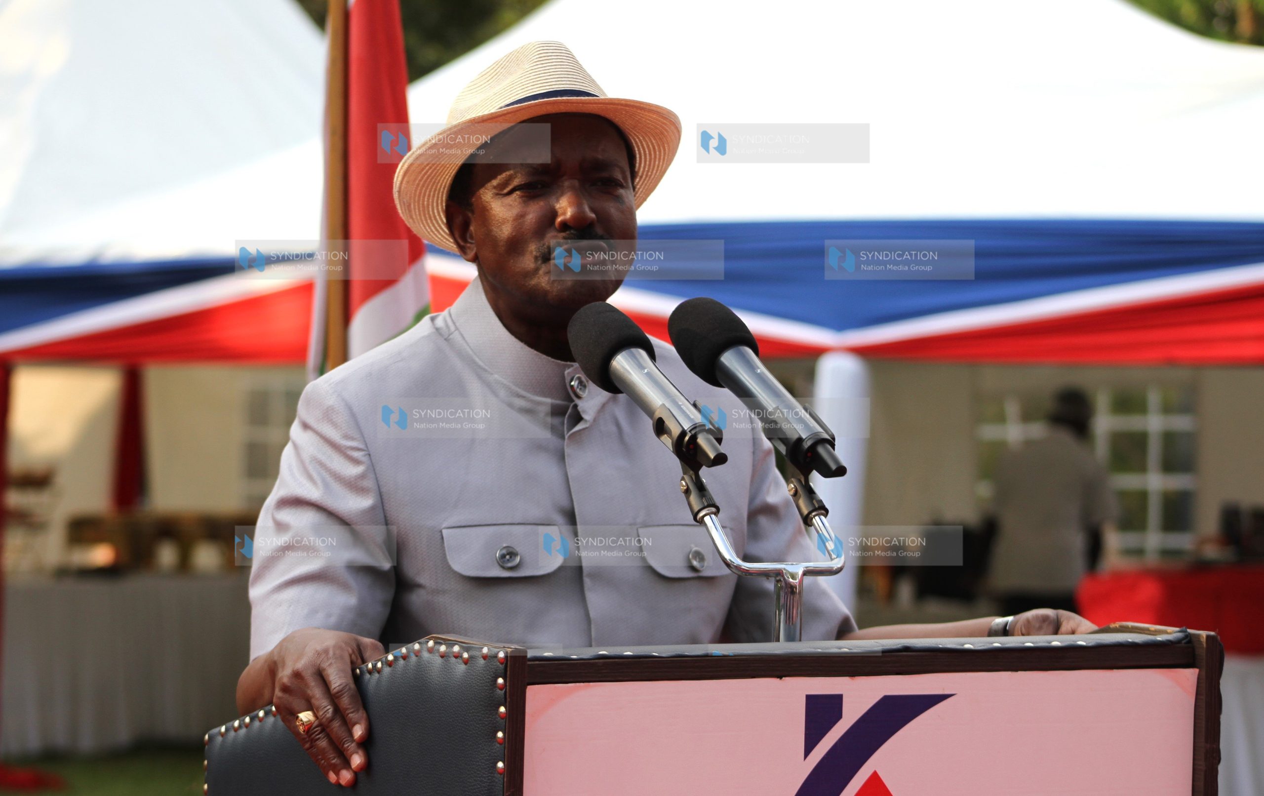 Wiper leader Kalonzo Musyoka speaks during a forum with scholars