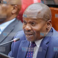 Kithure Kindiki before the departmental Committee