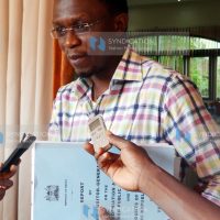 Ababu Namwamba after chairing the first-day session with committee members