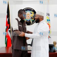 Mr. Mandago pays courtesy call at Mr. Joho's office