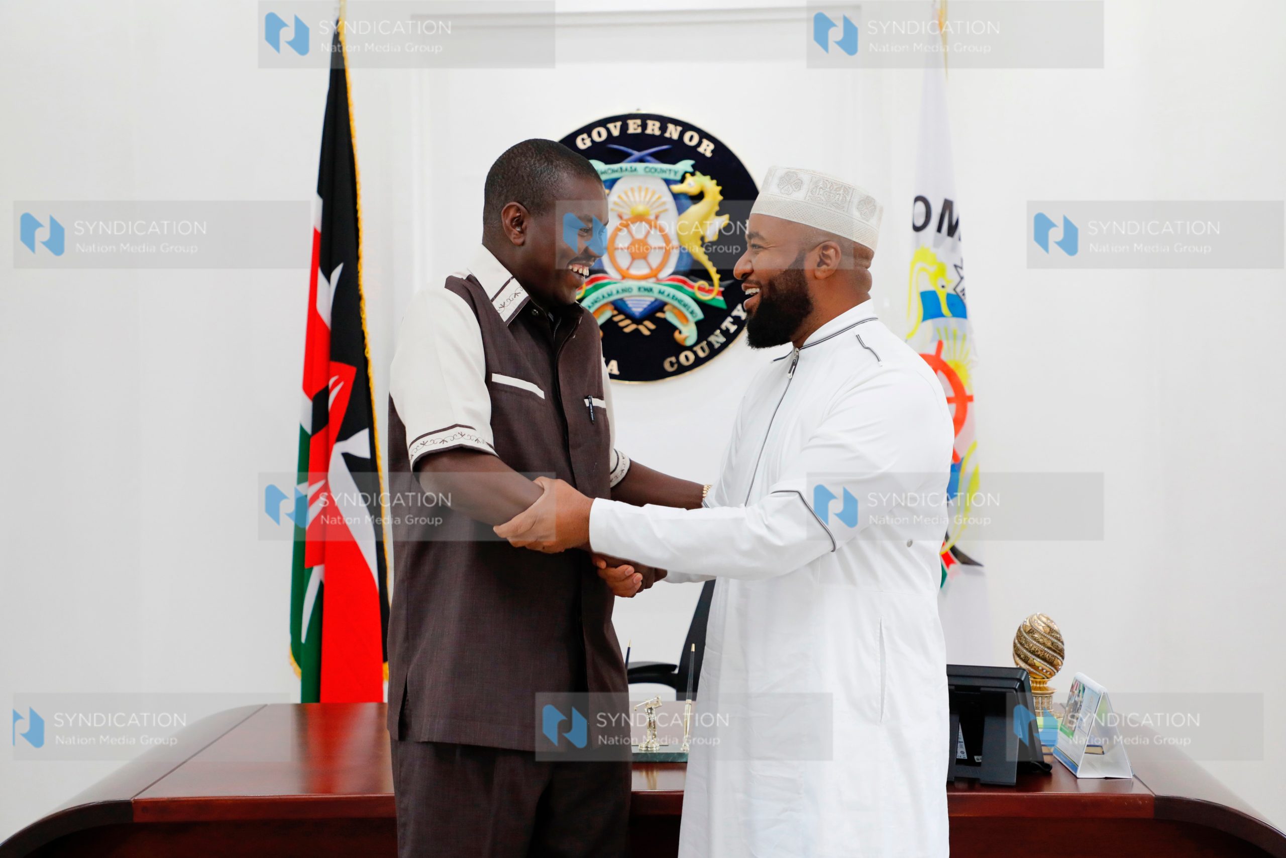 Mr. Mandago pays courtesy call at Mr. Joho’s office