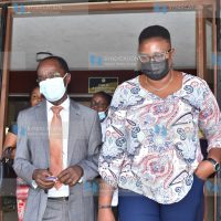 Malindi MP Aisha Jumwa (R) and her lawyer Jared Magolo