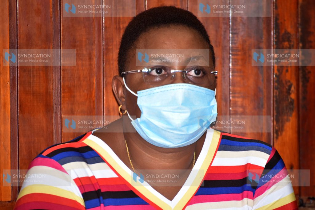 Malindi MP Aisha Jumwa before the Mombasa Law Courts