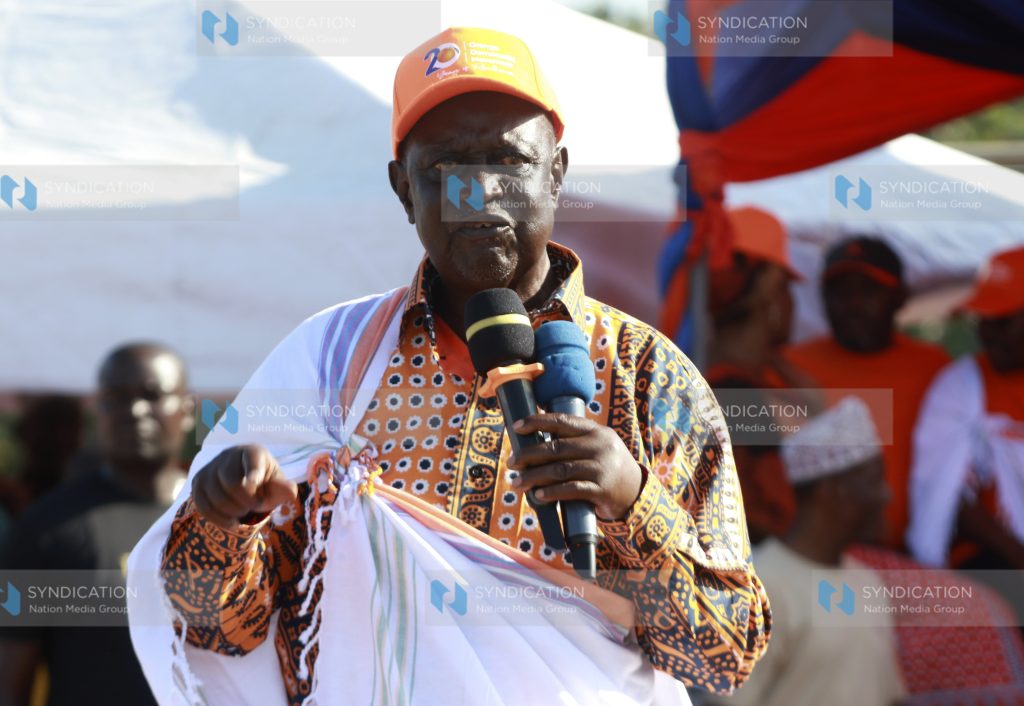 ODM Party Leader Oburu Odinga campaigning