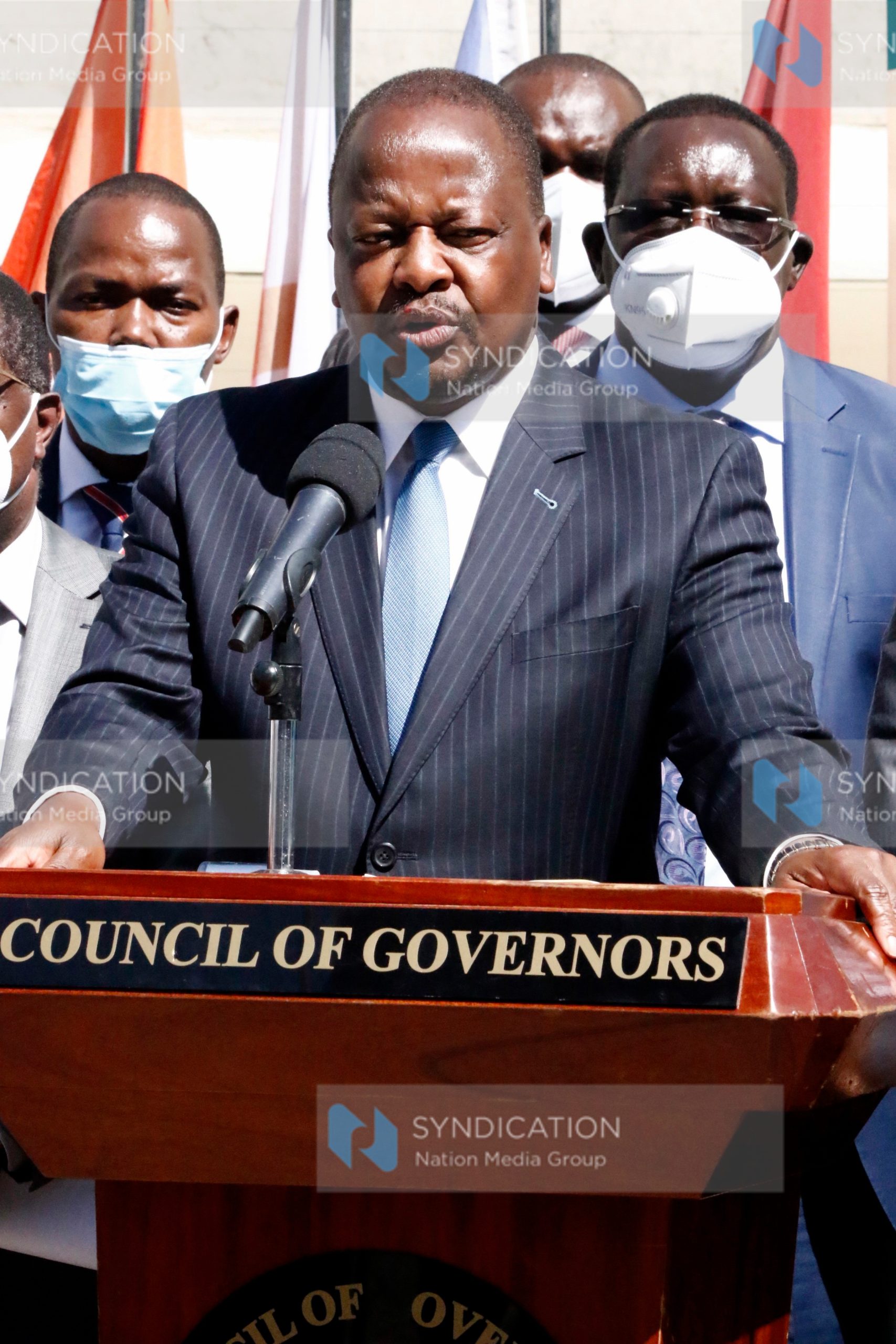 Mutahi Kagwe briefs media on the rollout of the Covid-19 vaccine to counties