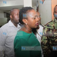 Sabina Chege in Milimani law courts