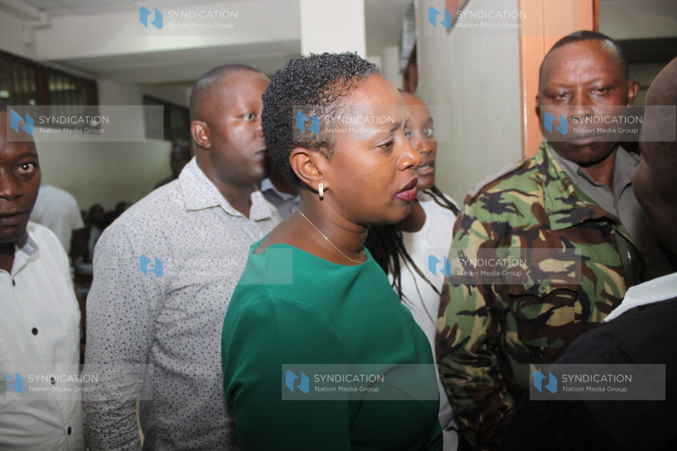 Sabina Chege in Milimani law courts