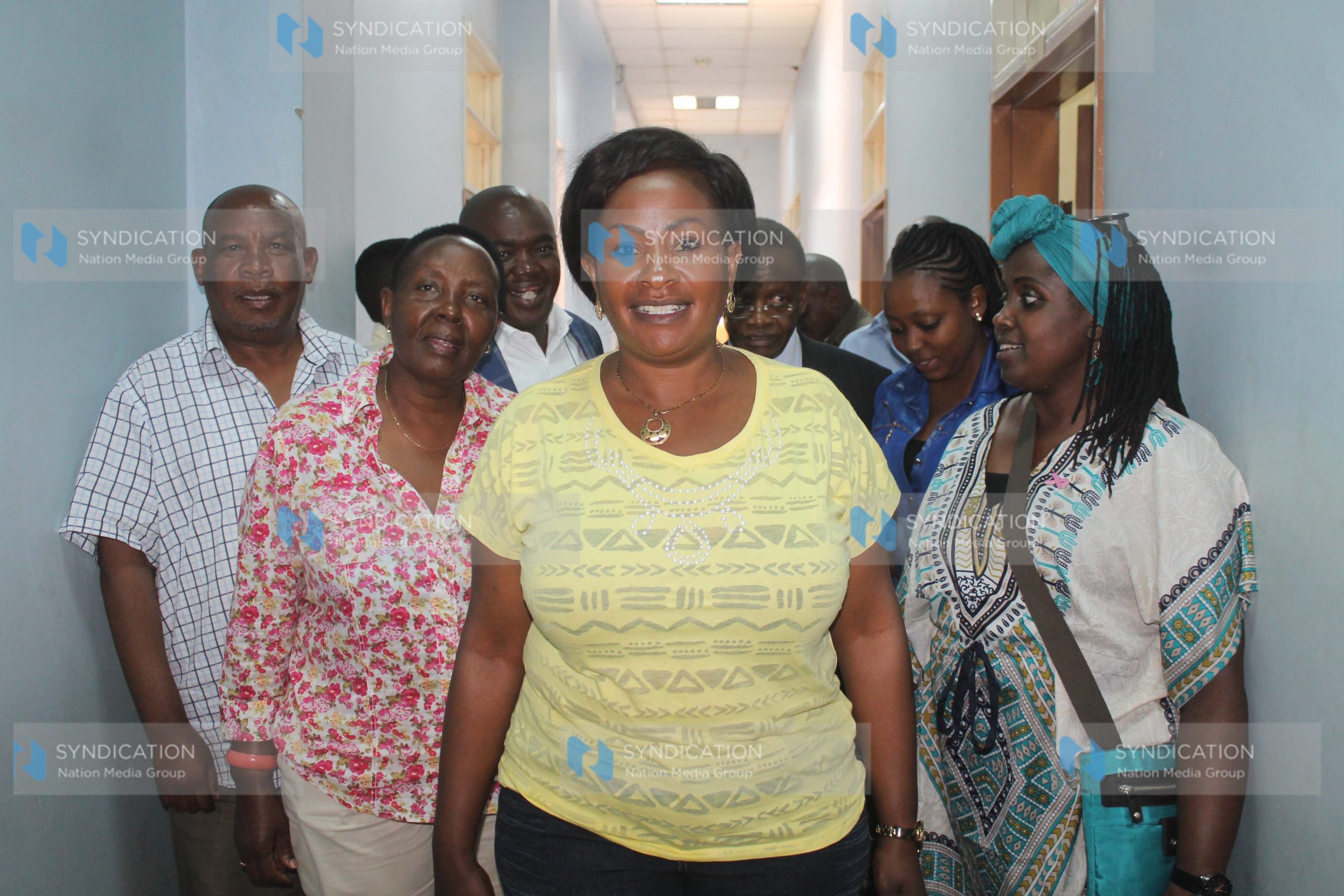 Ms. Wavinya Ndeti leaving Milimani Law courts