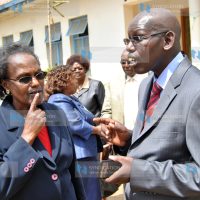 Dr Belio Kipsang (right) with Director KICD Lydia Nzomo