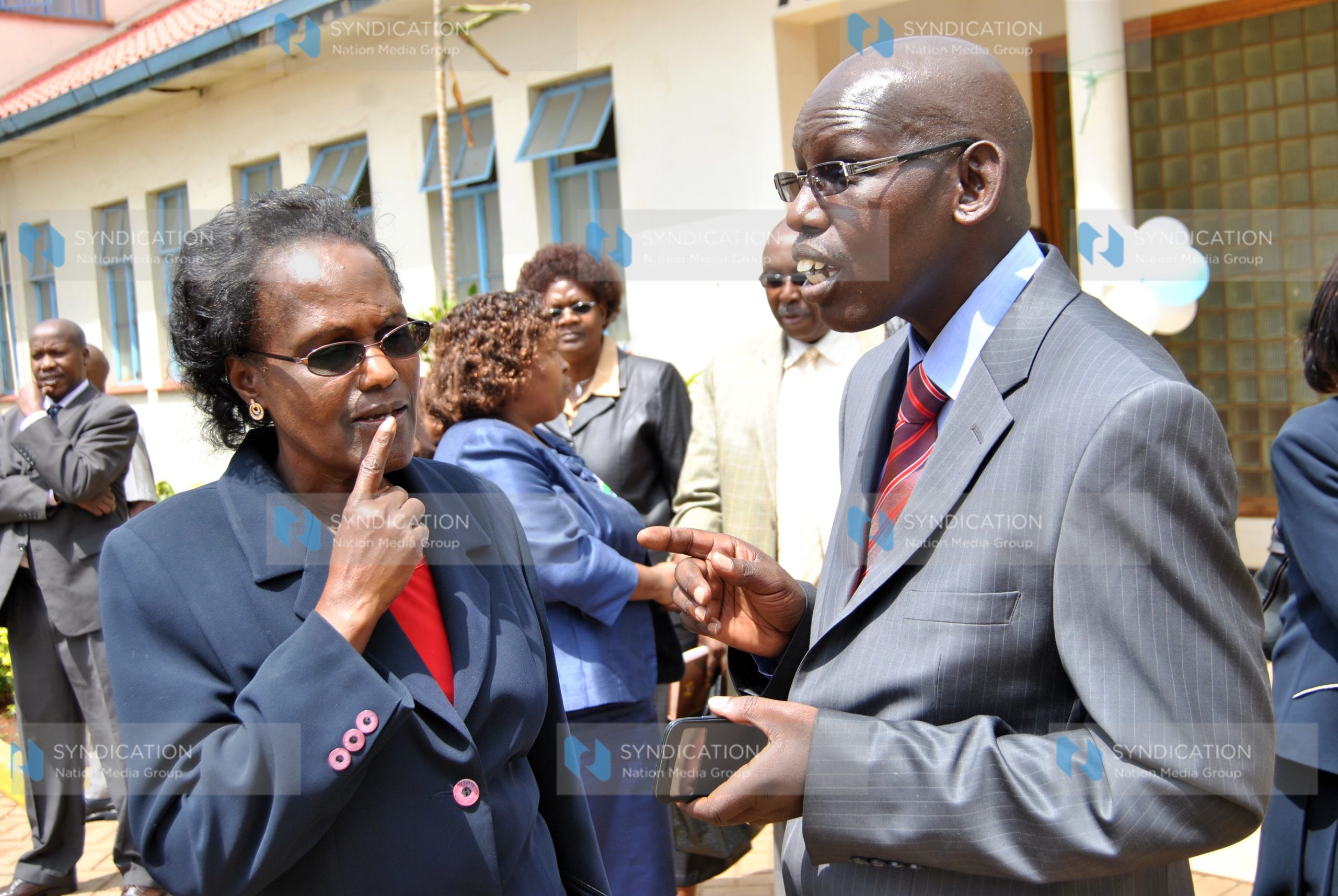 Dr Belio Kipsang (right) with Director KICD Lydia Nzomo
