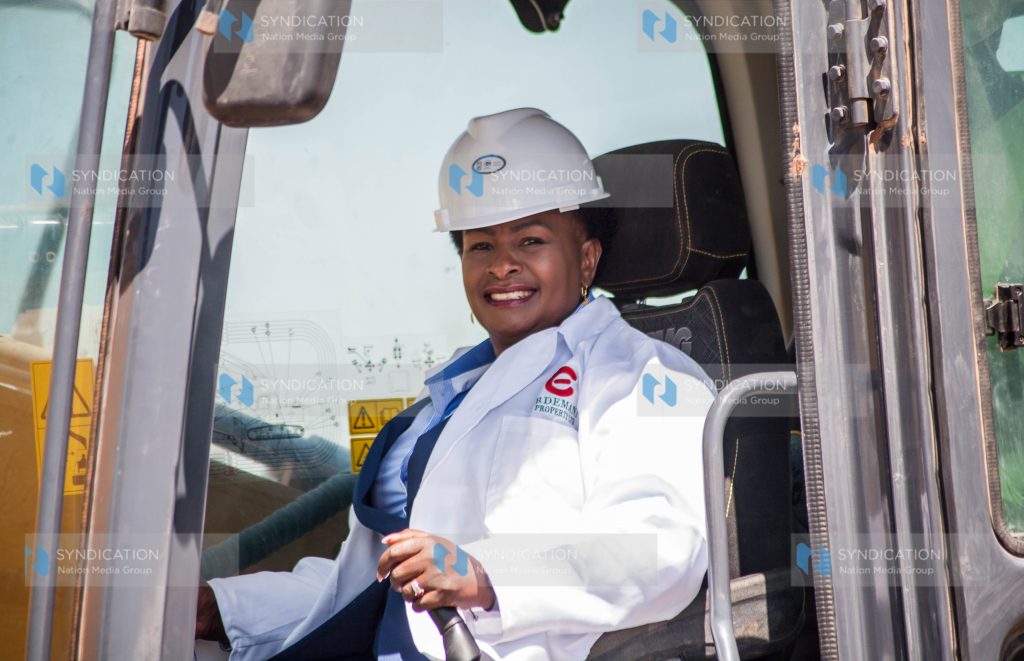 Wavinya Ndeti during the groundbreaking ceremony