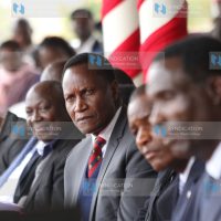 Land Cabinet Secretary Jacob Kaimenyi during a meeting with teachers