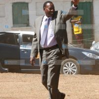 Interior Cabinet Secretary Joseph Nkaissery arriving at Ilbissil in Kajiado