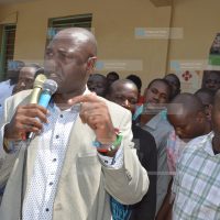 Martin Andati, addressing supporters in Kakamega Town