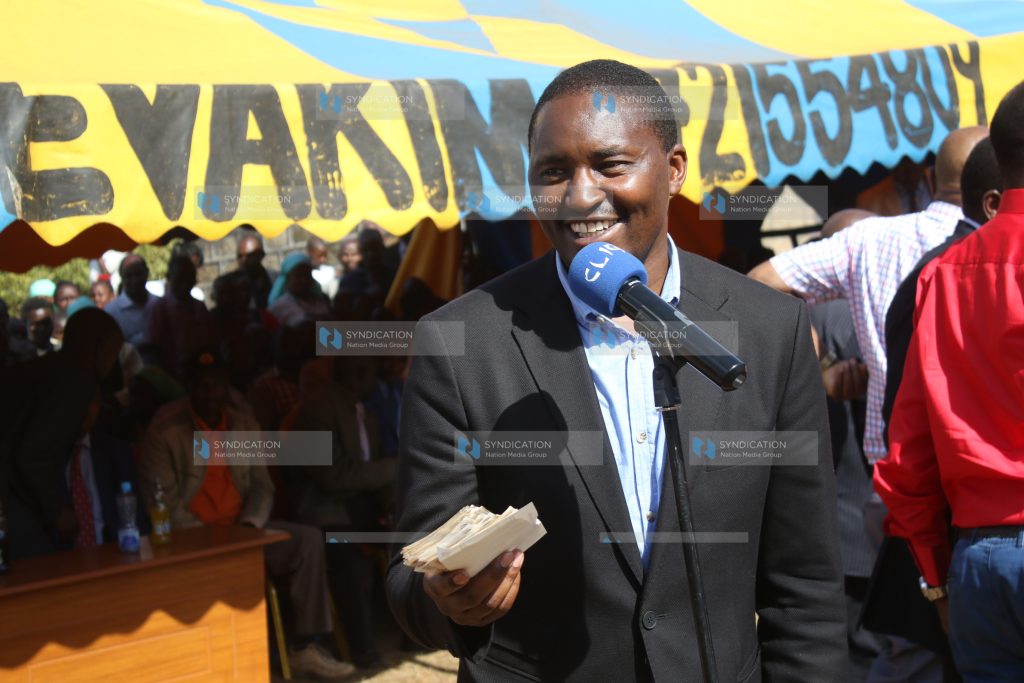 Mwangi Kiunjuri addresses faithful at AIPCA St. Matthews Church