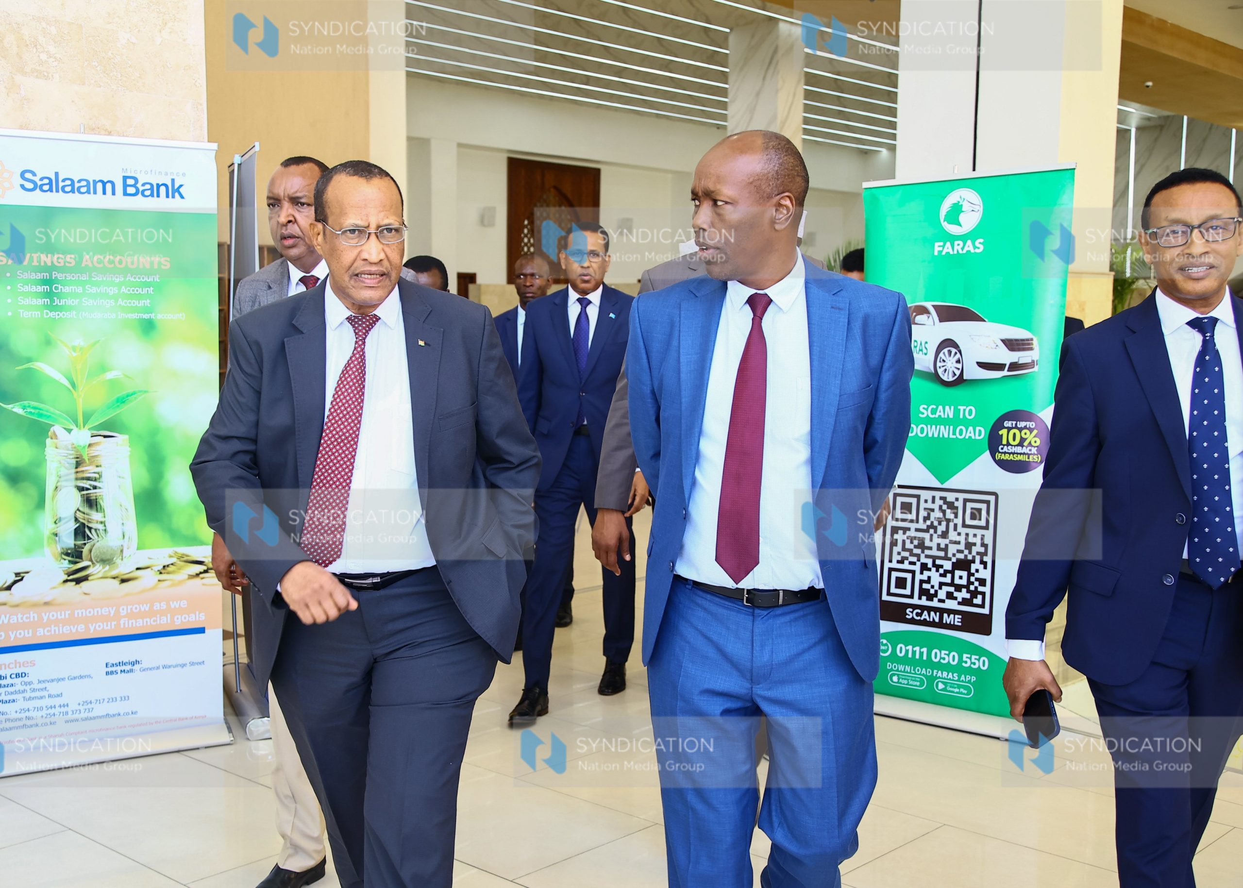 Cabinet Secretary Ministry of Investments, Trade, and Industry–Kenya Lee Kinyanjui joined by Garissa County Governor Nathif Jama