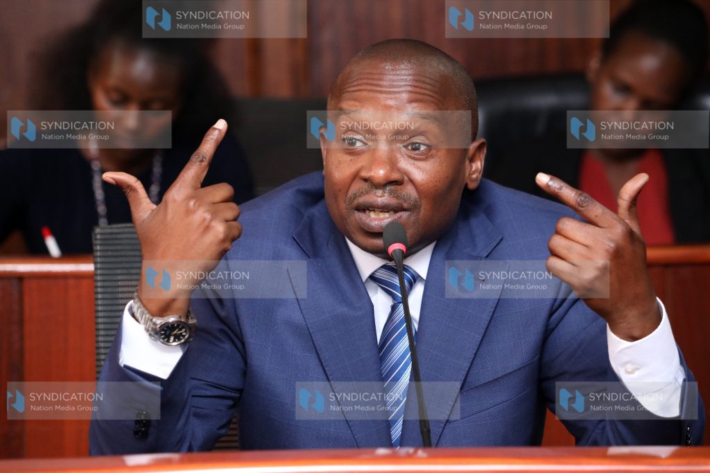 Interior Cabinet Secretary Kithure Kindiki
