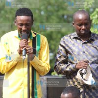 Deputy President Kithure Kindiki and Mbeere North by-election parliamentary candidate Leonard Muthende