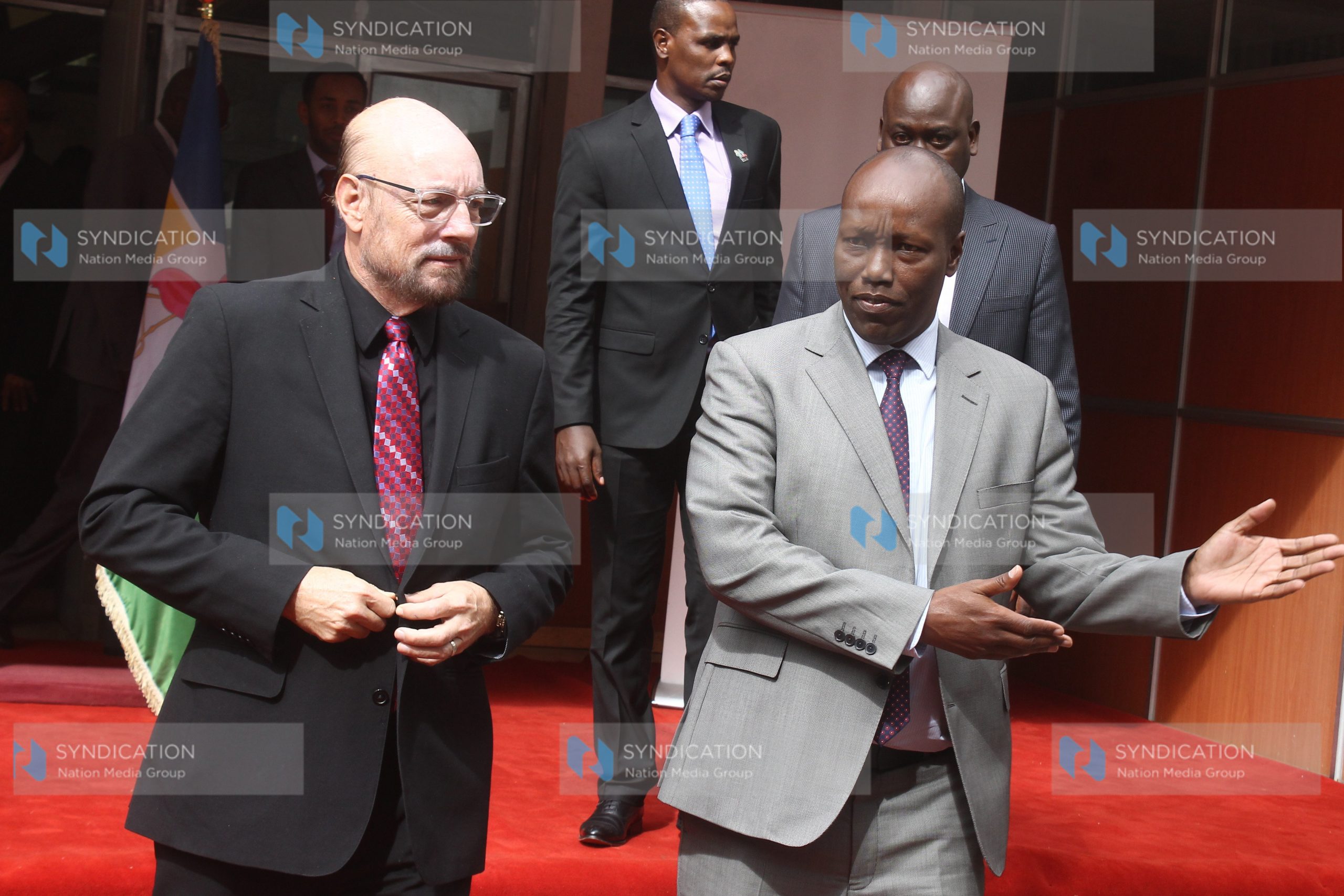 USAID Director Mark Meassick with Nakuru Governor Lee Kinyanjui