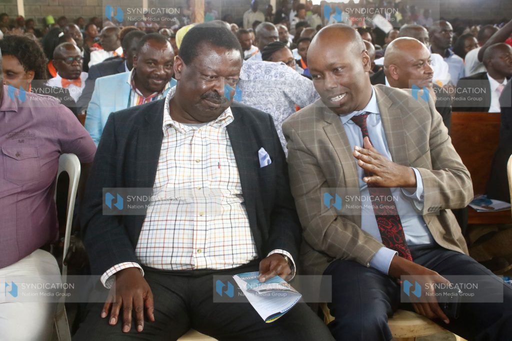 ANC Party Leader Musalia Mudavadi and Nakuru Governor Lee Kinyanjui