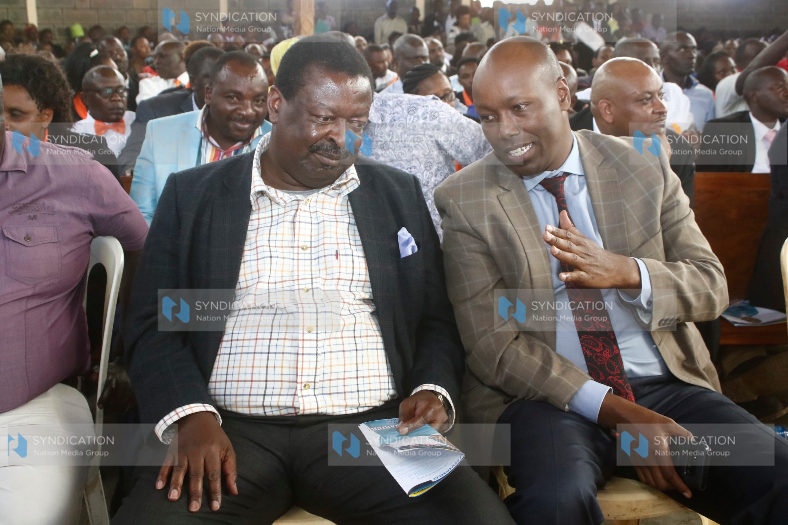 ANC Party Leader Musalia Mudavadi and Nakuru Governor Lee Kinyanjui